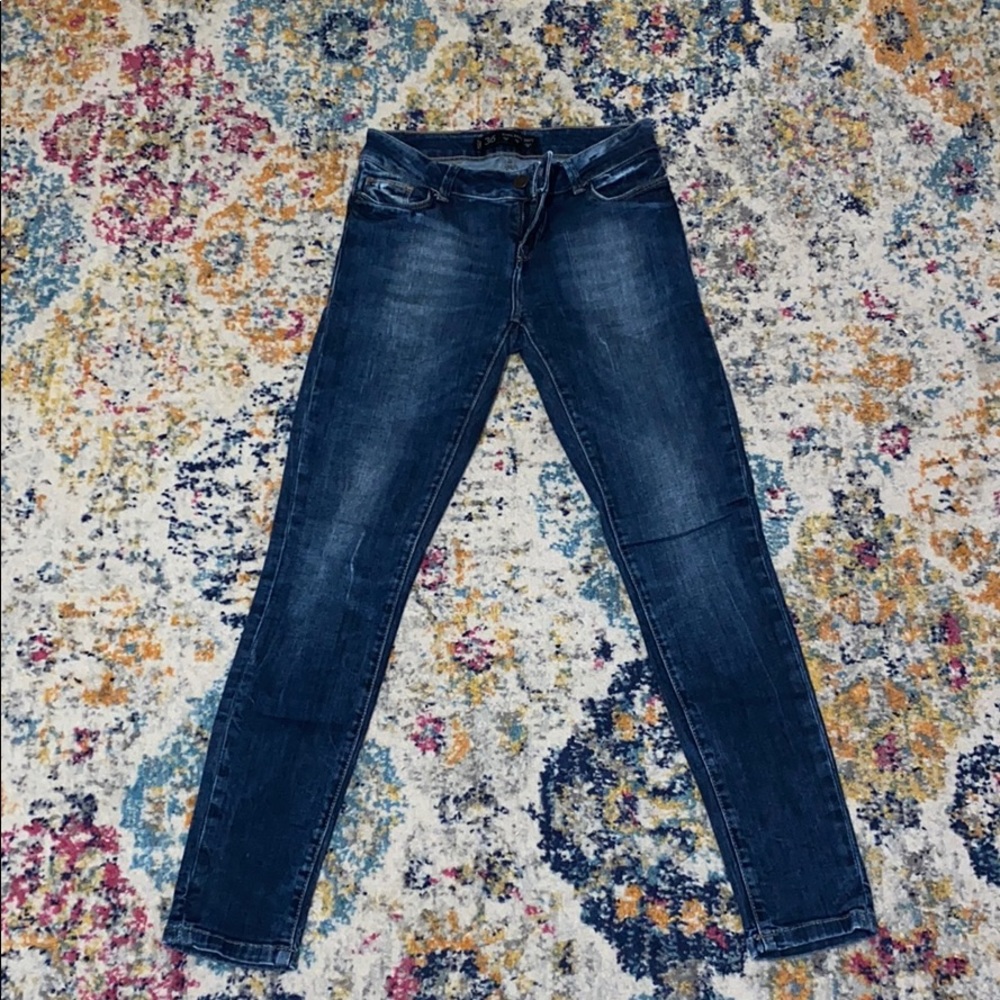 Zara Women's Skinny Jeans - Dark Blue